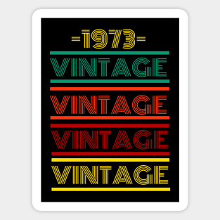 1973 Vintage Retro Colorful Magnet